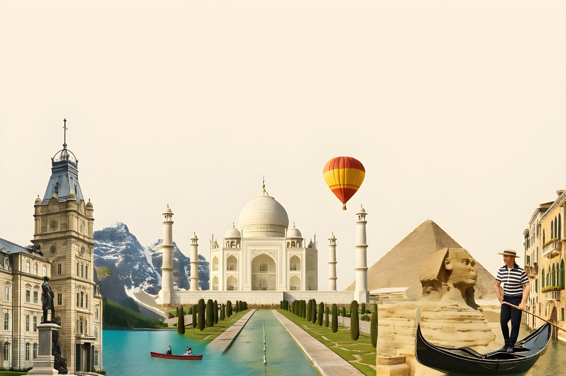 Travel collage